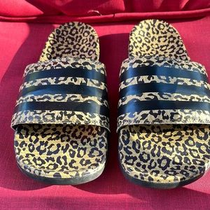 Adidas Leopard Slides